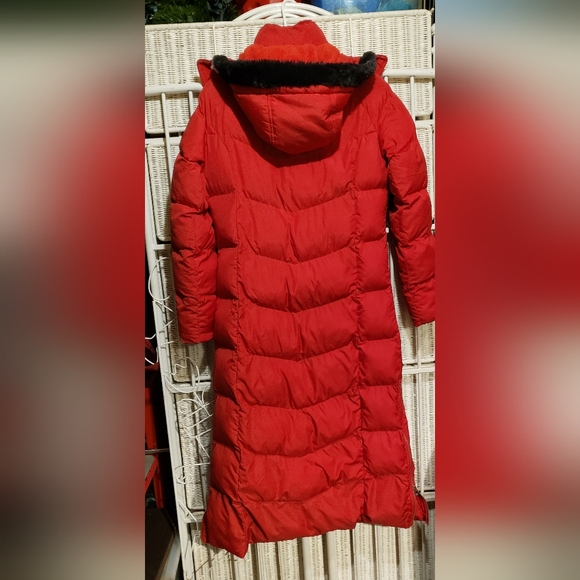 Eckōred Women's Winter Puffer Coat Heavy Warm Long Jacket With Fur Hood Size SP - Picture 3 of 16